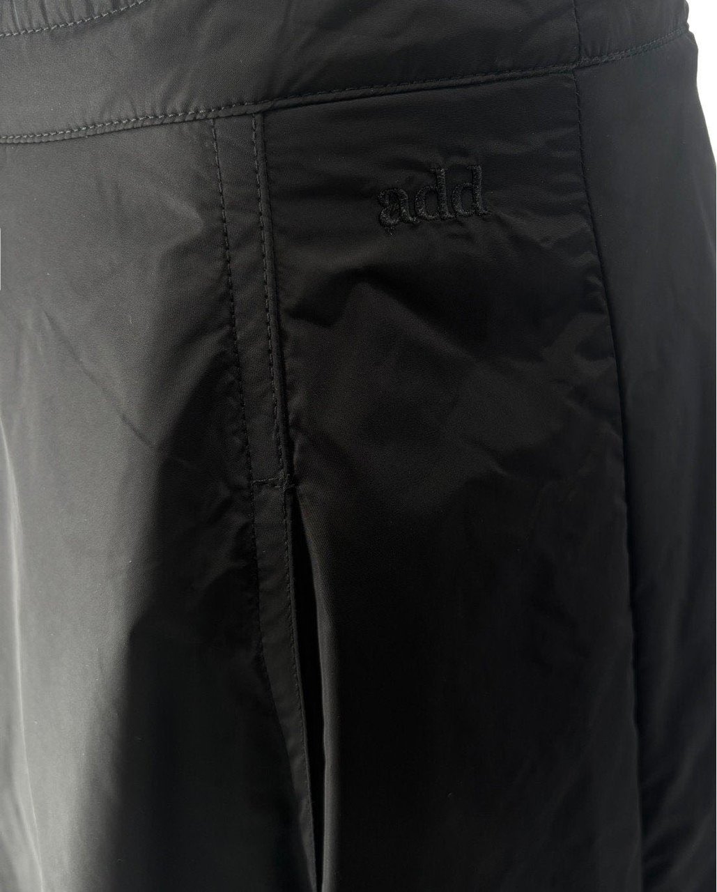 ADD ADD NYLON BRIGHT LONG SKIRT Zwart