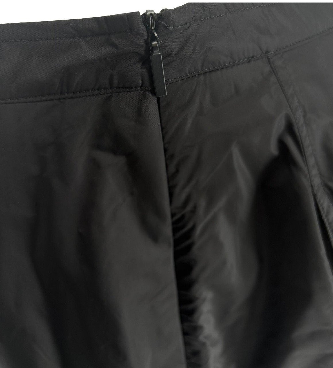 ADD ADD NYLON BRIGHT LONG SKIRT Zwart