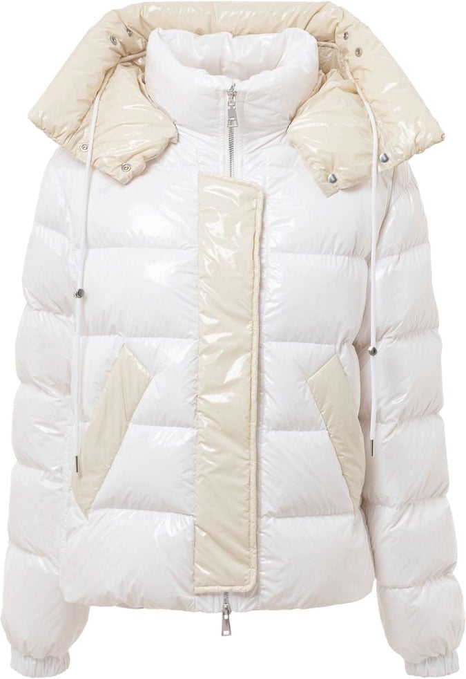Add White Polyamide Coat Wit