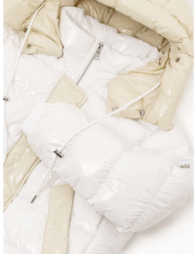 Add White Polyamide Coat Wit