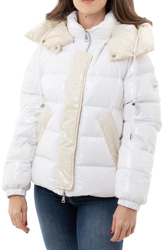 Add White Polyamide Coat Wit