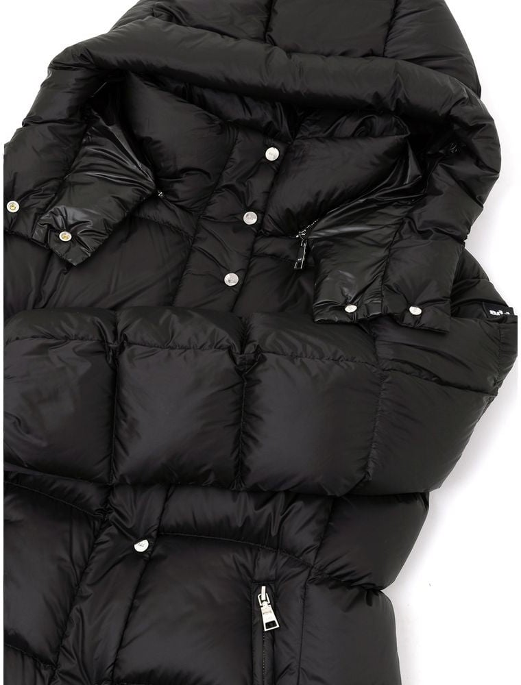 Add Black Polyamide Coat Zwart