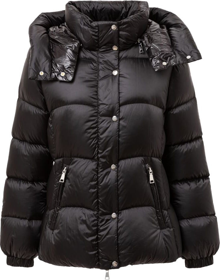 Add Black Polyamide Coat Zwart