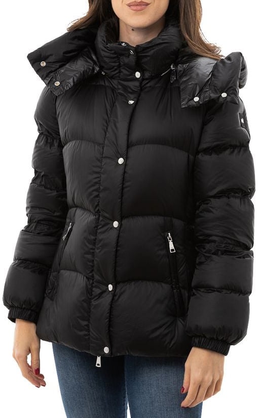 Add Black Polyamide Coat Zwart