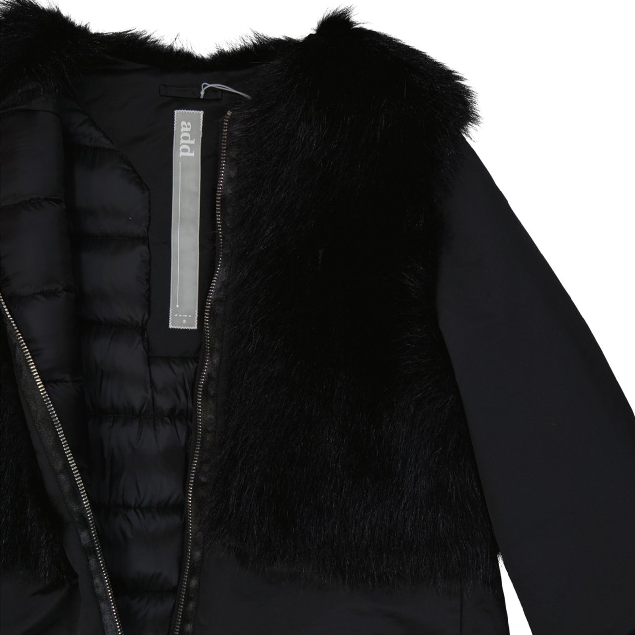 ADD Add Padded Down Coat Zwart