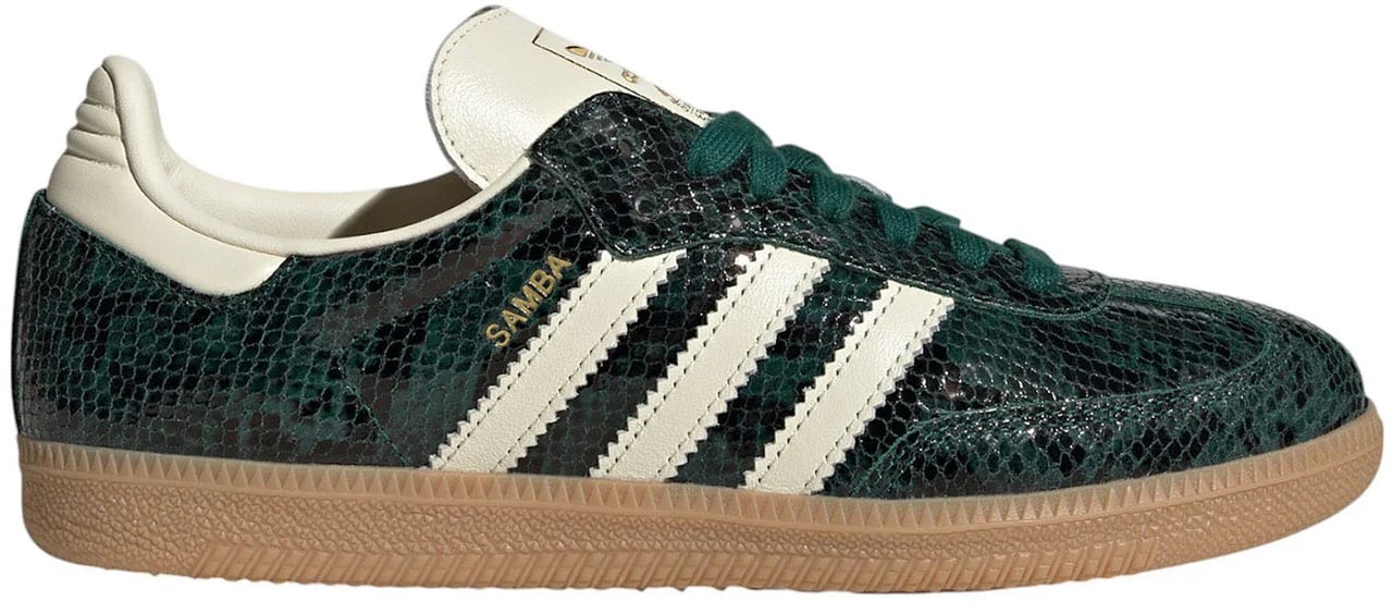 Adidas adidas Samba OG Black Cream White Collegiate Green Zwart