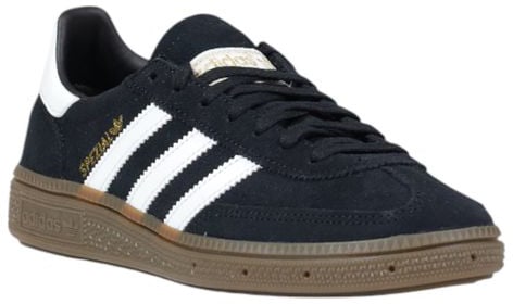 Adidas Originals Black Suede Leather Low Top Sneakers Zwart