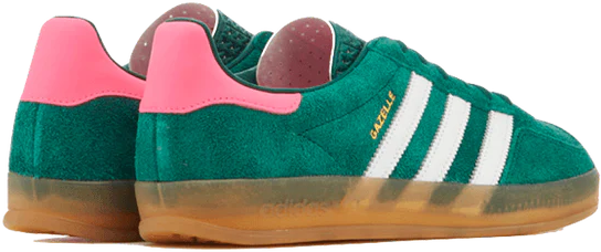 Adidas Adidas Gazelle Indoor Collegiate Green Lucid Pink (Women's) Groen