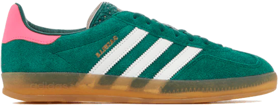 Adidas Adidas Gazelle Indoor Collegiate Green Lucid Pink (Women's) Groen