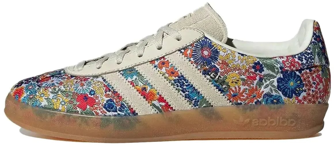 Adidas Gazelle Indoor Liberty London Floral Embroidery Blauw