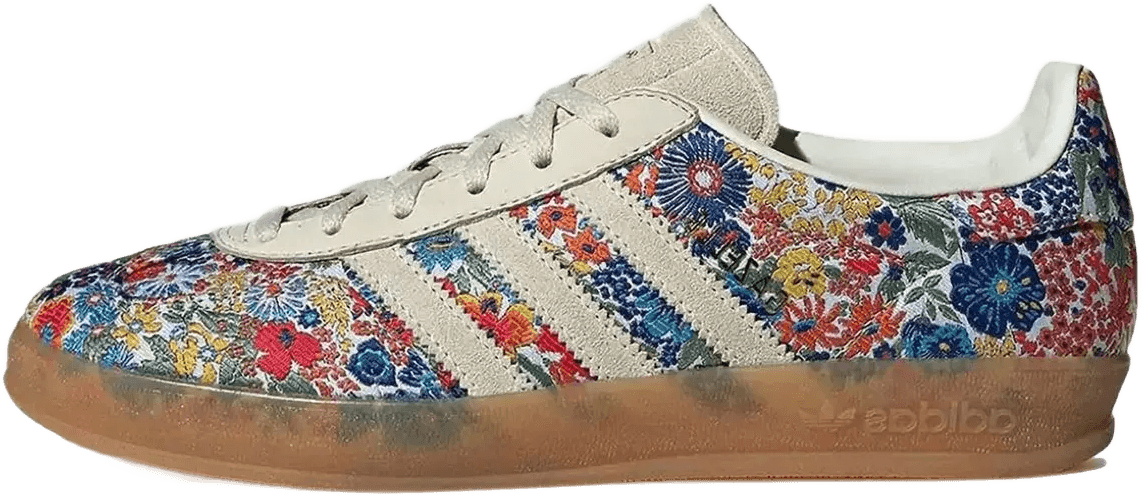 Adidas Gazelle Indoor Liberty London Floral Embroidery Blauw