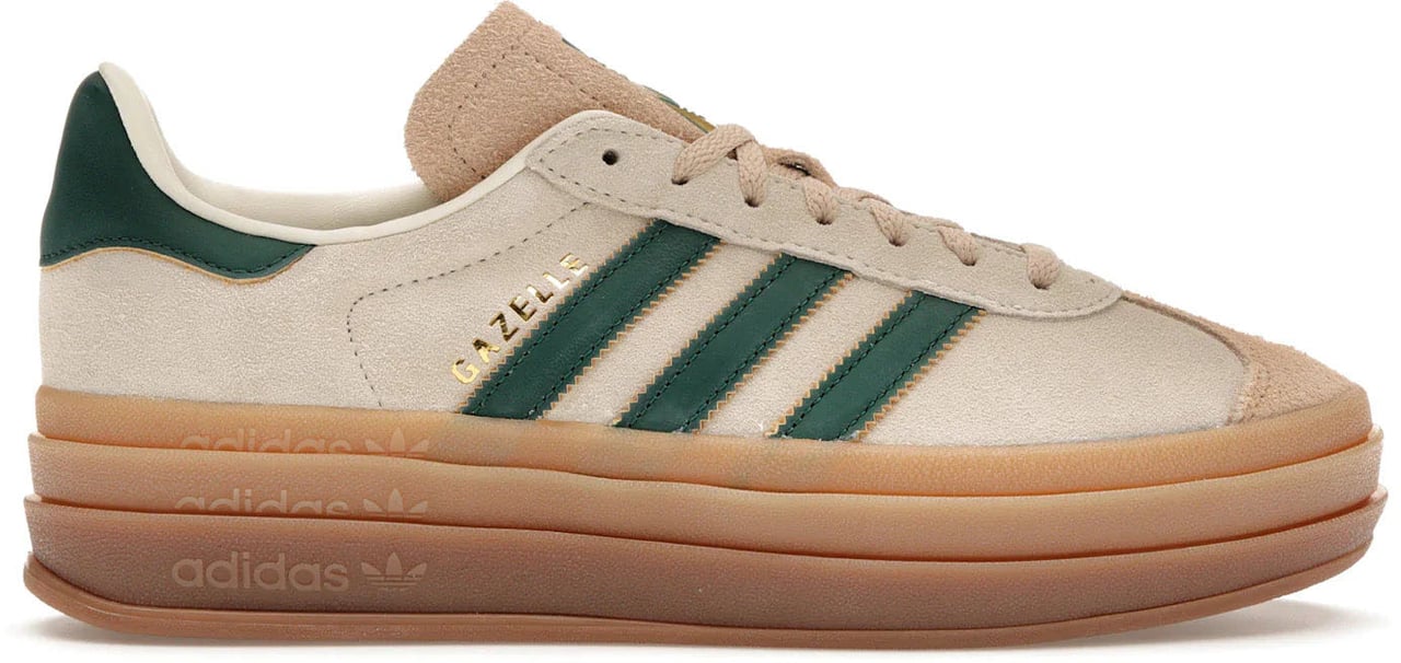 adidas Gazelle Bold Magic Beige Collegiate Green (Women's) Beige