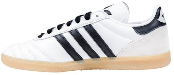 Adidas Originals Black And White Artificial Leather Athletic Sneakers Zwart
