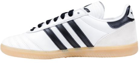 Adidas Originals Black And White Artificial Leather Athletic Sneakers Zwart
