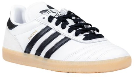 Adidas Originals Black And White Artificial Leather Athletic Sneakers Zwart