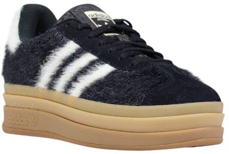 Adidas Adidas Originals Black Leather Platform Sneakers Zwart