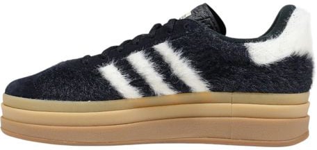 Adidas Adidas Originals Black Leather Platform Sneakers Zwart