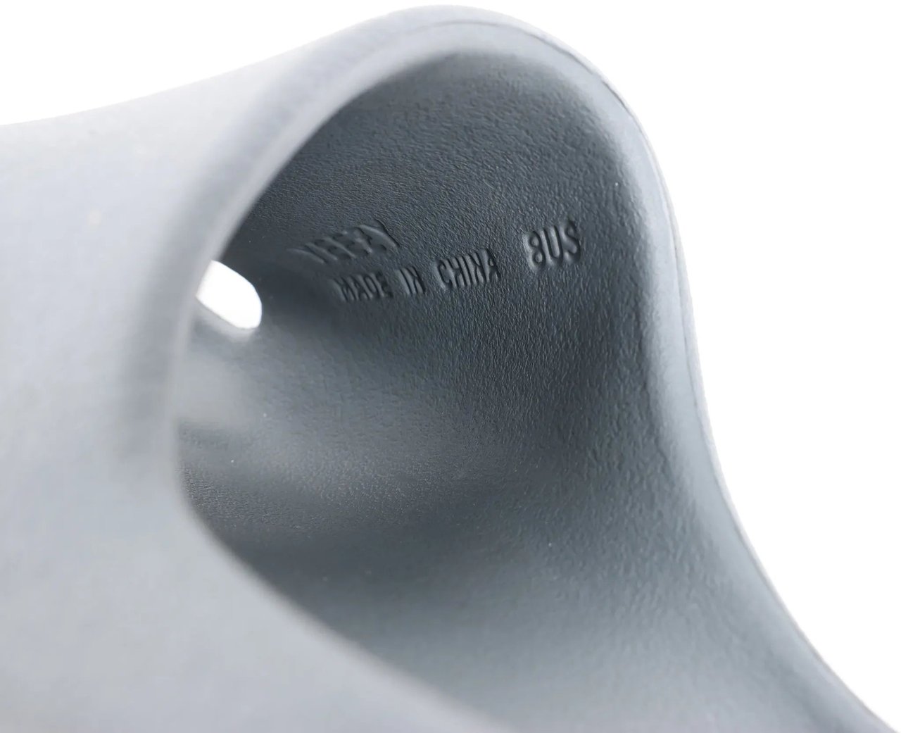 Adidas Adidas Yeezy "Slate Marine" Sandal Slidesin Gray, Size 40 EU Grijs