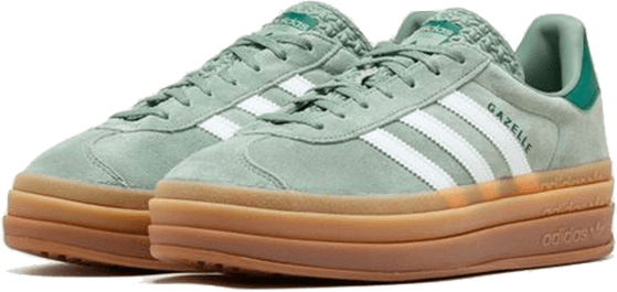 Adidas Adidas Gazelle Bold Silver Green Groen