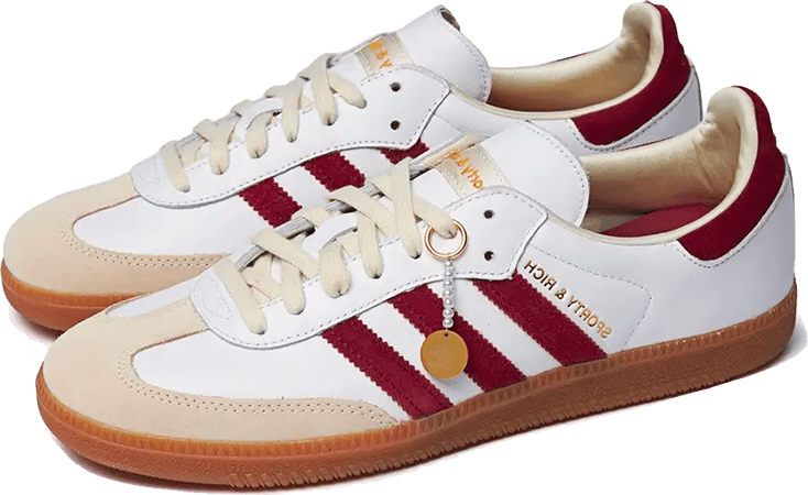 Adidas Adidas Samba OG Sporty & Rich White Core Burgundy Wit