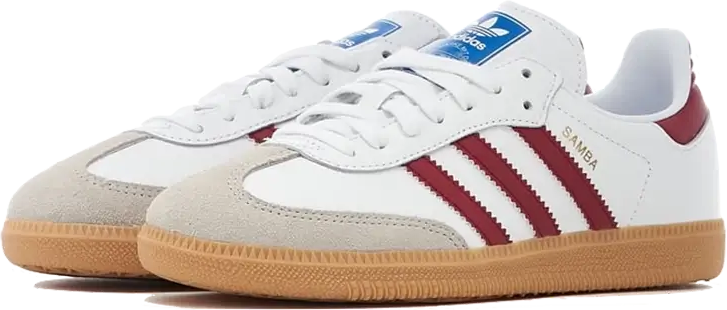Adidas Adidas Samba OG White Burgundy Gum Wit