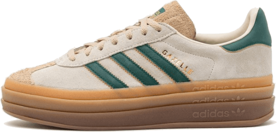 Adidas Adidas Gazelle Bold Magic Beige Collegiate Green Groen