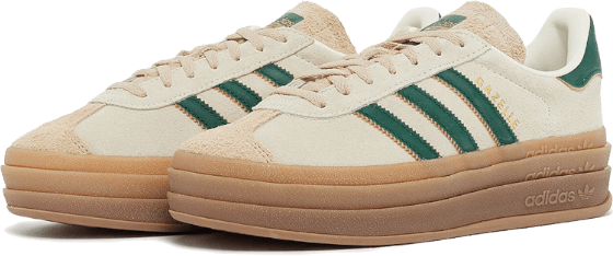 Adidas Adidas Gazelle Bold Magic Beige Collegiate Green Groen