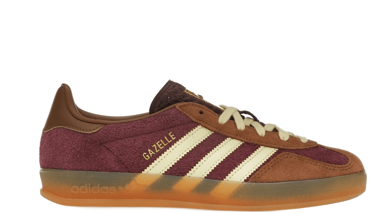 Adidas Gazelle Indoor Maroon Almost Yellow Bruin