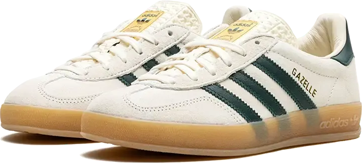 Adidas Gazelle Indoor Cream White Collegiate Green Gum Groen