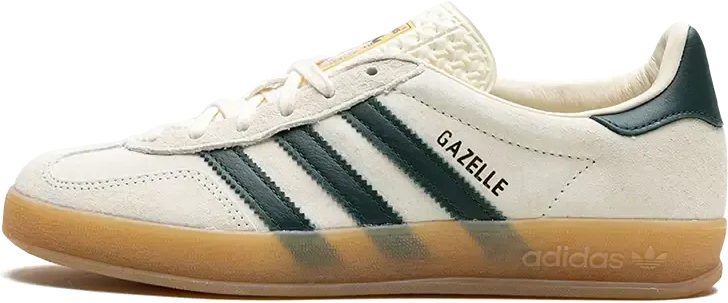 Adidas Gazelle Indoor Cream White Collegiate Green Gum Groen