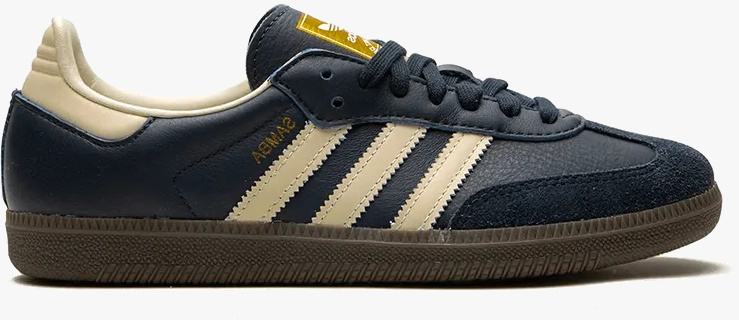 White Samba Heren Blauw Adidas Samba OG Night Navy Cream White Gum