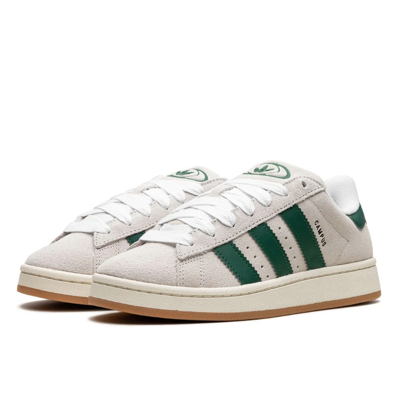 Adidas Adidas Campus 00s Crystal White Dark Green Grijs