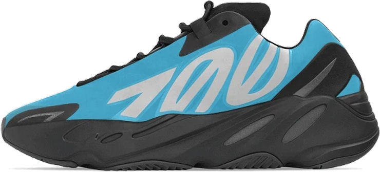 Adidas Yeezy 700 MNVN Bright Cyan Zwart