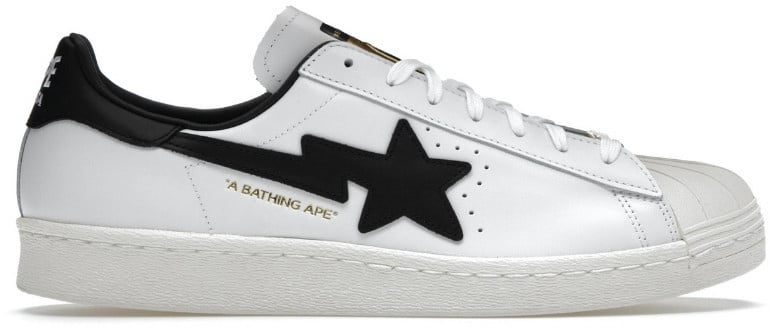 Adidas Adidas Superstar 80s Bape White Black Zwart