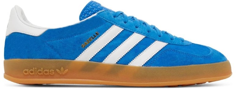 Adidas Adidas Gazelle Indoor Blue Bird Gum Blauw