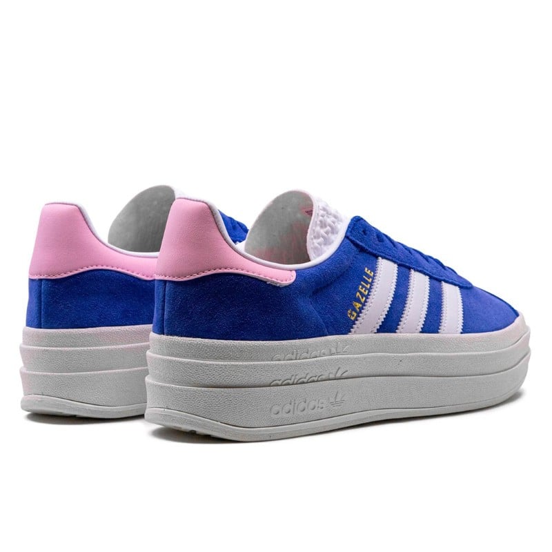 Adidas Adidas Gazelle Bold True Pink Semi Lucid Blue Blauw