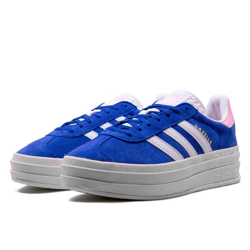 Adidas Adidas Gazelle Bold True Pink Semi Lucid Blue Blauw