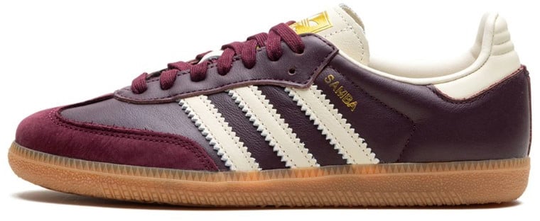 Adidas Adidas Samba OG Maroon Gold Metallic Bruin