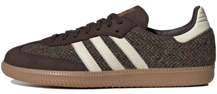 Adidas Adidas Samba OG Dark Brown Tweed Zwart