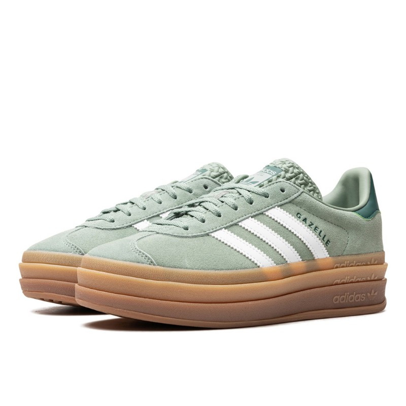 Adidas Adidas Gazelle Bold Silver Green Gum Lime