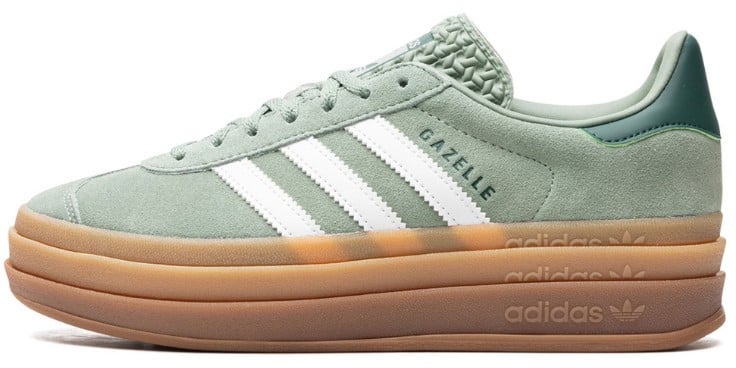 Adidas Adidas Gazelle Bold Silver Green Gum Lime
