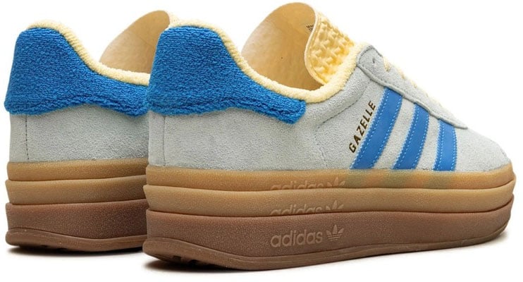Adidas Adidas Gazelle Bold Almost Blue Yellow Blauw