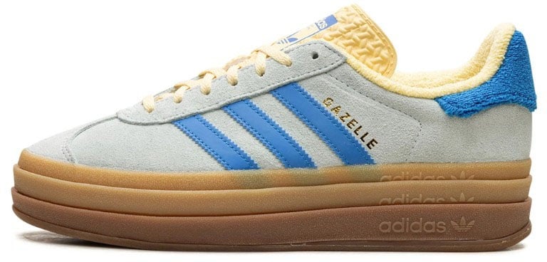 Adidas Adidas Gazelle Bold Almost Blue Yellow Blauw