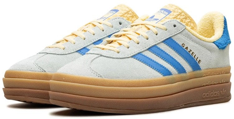 Adidas Adidas Gazelle Bold Almost Blue Yellow Blauw