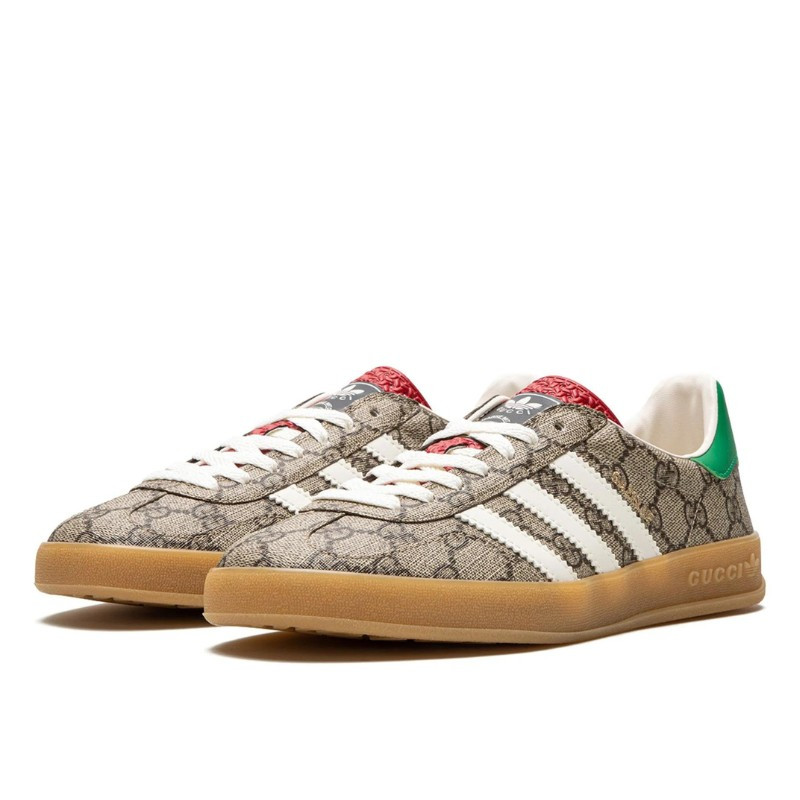 Adidas Adidas Gazelle Gucci GG Beige Monogram Grijs