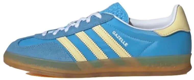 Adidas Adidas Gazelle Indoor Semi Blue Burst Almost Yellow Blauw