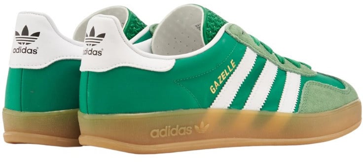 Adidas Gazelle Indoor Green White Gum Donkergroen