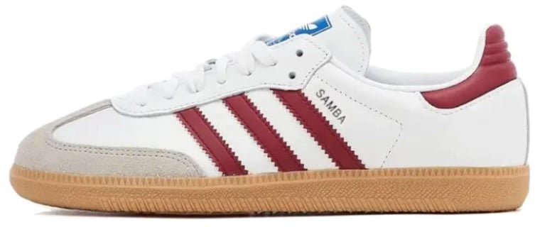 Adidas Adidas Samba OG White Burgundy Gum Rood