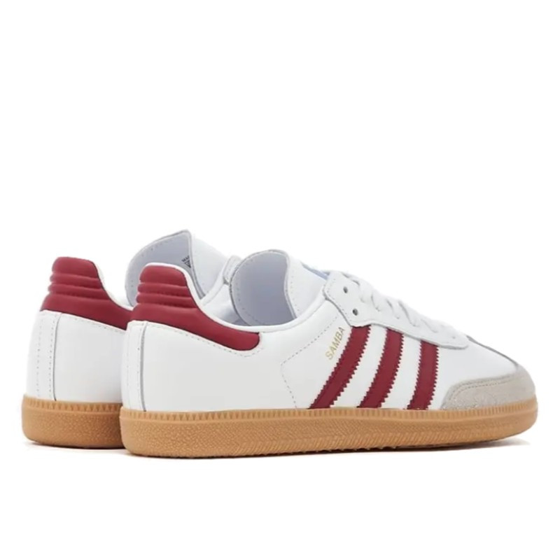 Adidas Adidas Samba OG White Burgundy Gum Rood