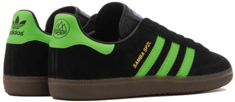 Adidas Adidas Samba Deco SPZL Core Black Lucid Lime Zwart